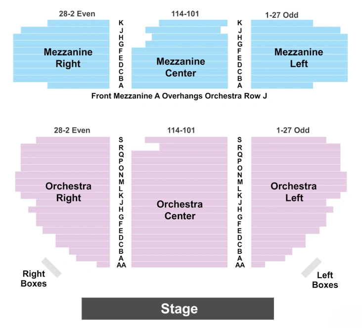 Gerald Schoenfeld Theatre Seating Chart